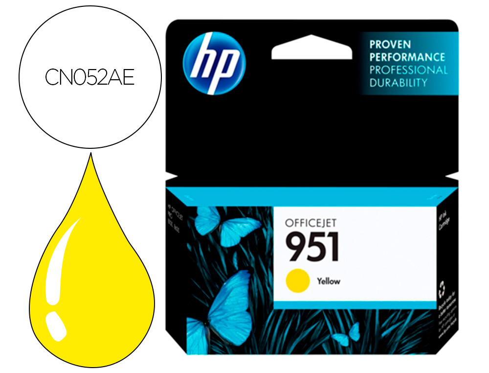TINTEIRO HP INJECAO 951/A7F64A/1000 PAGINAS AMARELO