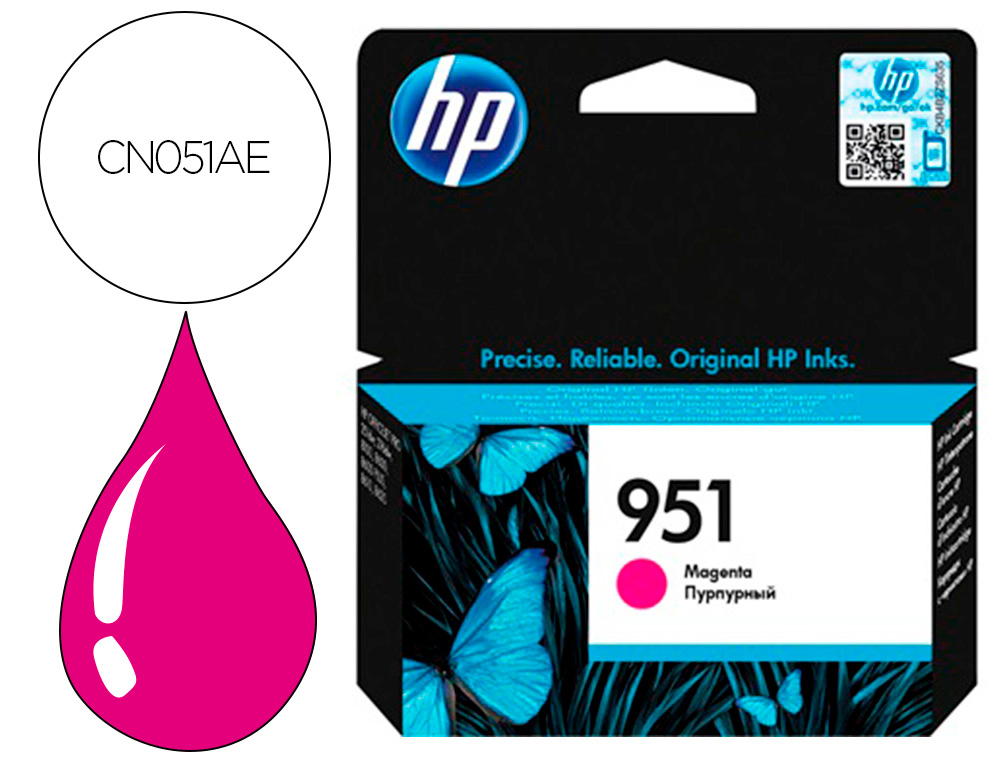 TINTEIRO HP INJECAO MAGENTA N 951/APROX. 700 PAGINAS/A7F64A/1000 PAGINAS