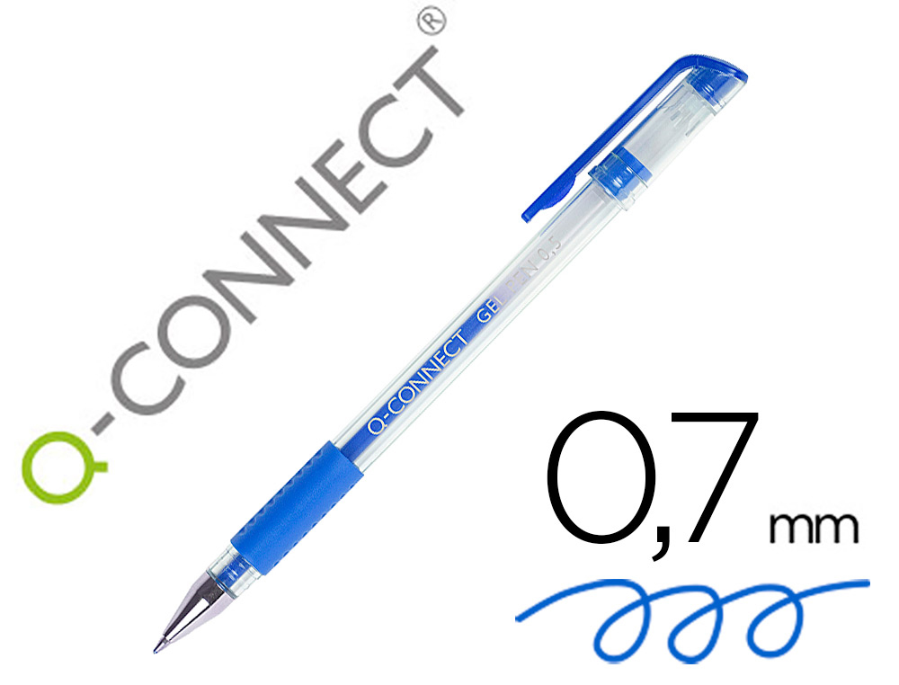 ESFEROGRAFICA Q-CONNECT TINTA GEL AZUL 0,7 MM