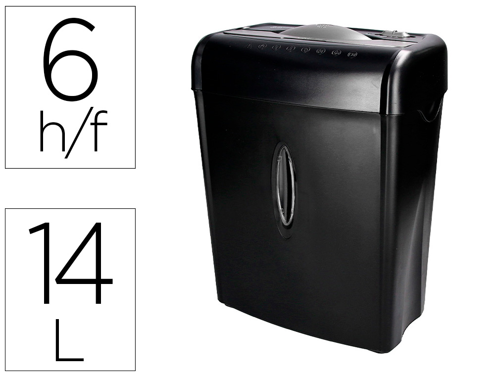 DESTRUIDORA DE DOCUMENTOS Q-CONNECT CAPACIDADE DE CORTE 6 FOLHAS DESTROI AGRAFES CLIPS E CARTOES