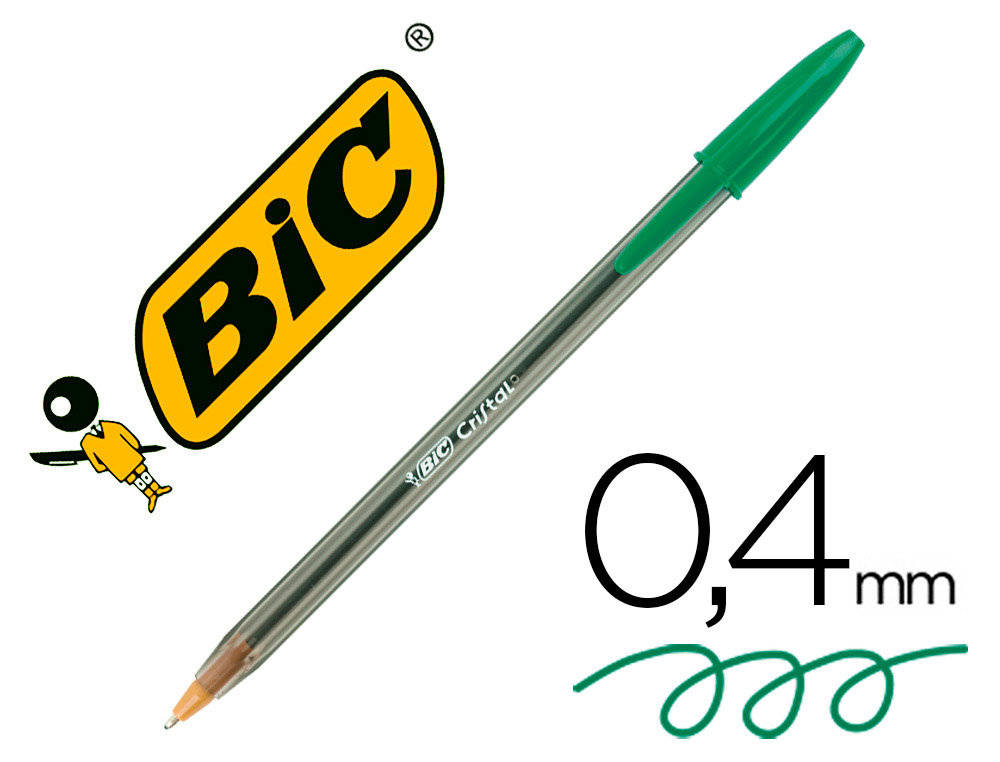 ESFEROGRAFICA BIC CRISTAL VERDE UNIDADE