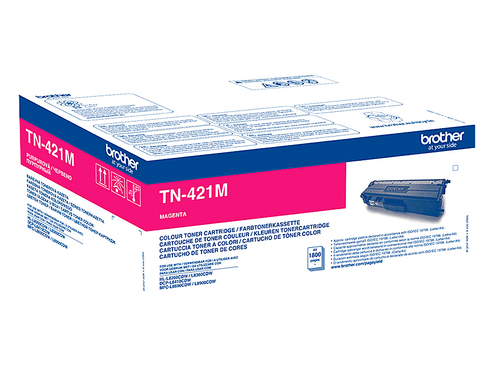 TONER BROTHER TN-421 PARA DCP-L8410 CDN / 8410 CDW / HL-L8260 CDW / MFC-L8360 CDW / 8690 CDW / 8900 CDW MAGENTA CAPACI