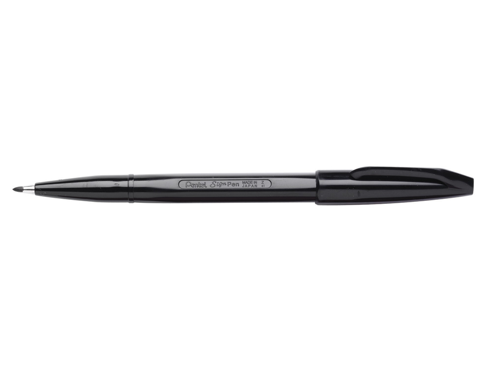 CANETA PENTEL COM PONTA DE FIBRA SIGN PEN NA COR PRETO