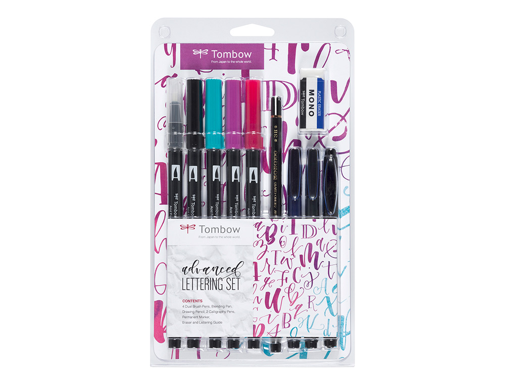 CONJUNTO LETTERING TOMBOW ADVANCED 10 PECAS