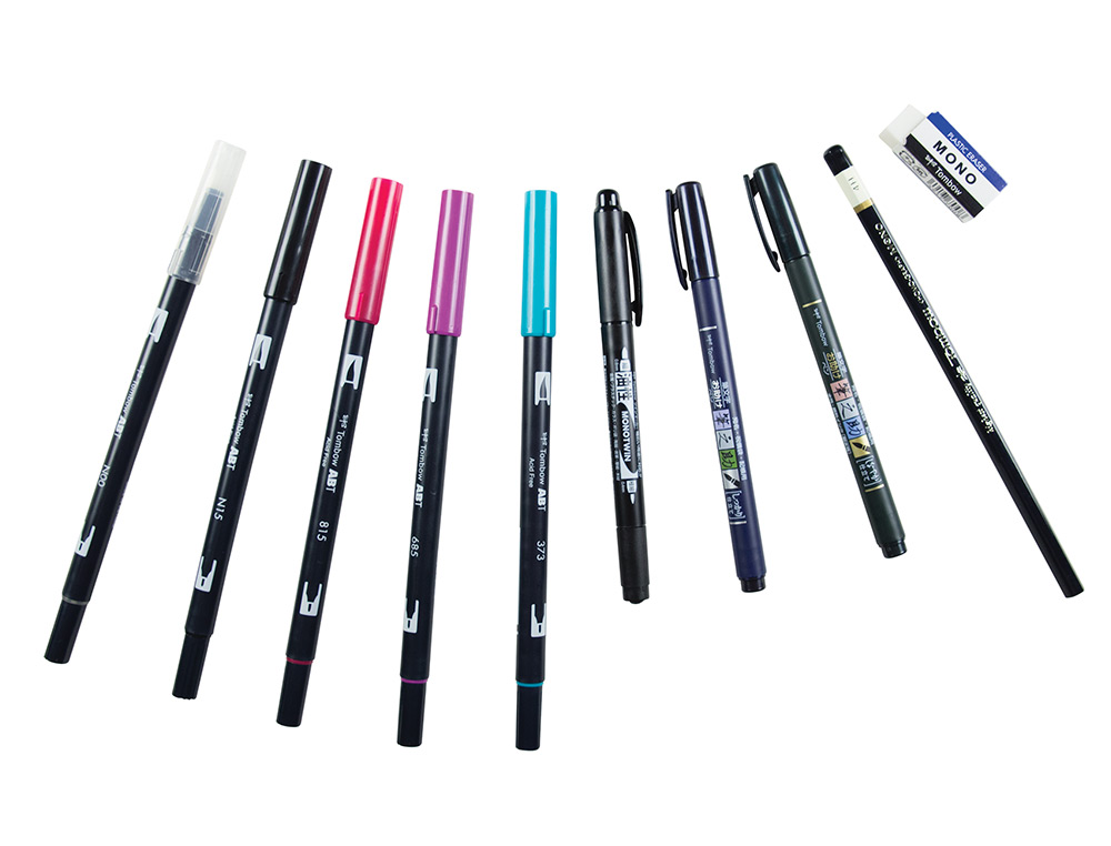 CONJUNTO LETTERING TOMBOW ADVANCED 10 PECAS