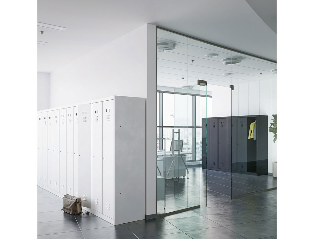 ARMARIO METALICO ROCADA 400 1 MODULO X 2 PORTAS CINZA 430X500X1800 MM