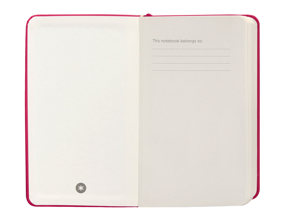 CADERNO COM ELASTICO ANTARTIK NOTES CAPA DURA A6 LISO FUCSIA 100 FOLHAS 80 GR FSC