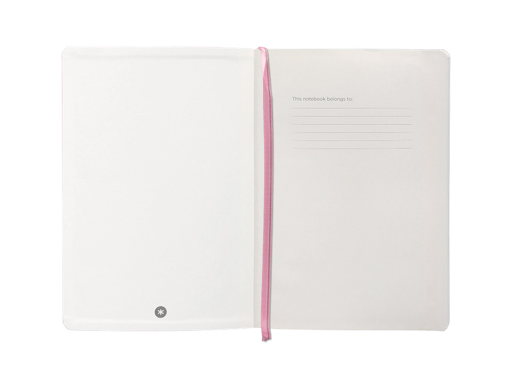 CADERNO COM ELASTICO ANTARTIK NOTES CAPA MOLE A5 LISO ROSA PASTEL 80 FOLHAS 80 GR FSC