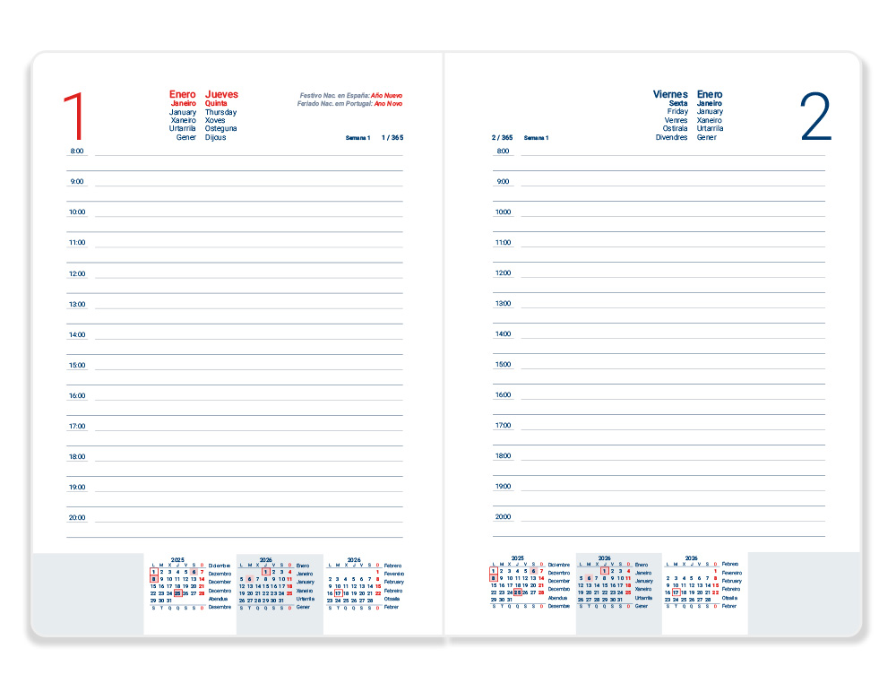 AGENDA ENCADERNADA LIDERPAPEL CRETA 17X24 2026 DIA PAGINA PRETO PAPEL 70 GR FSC