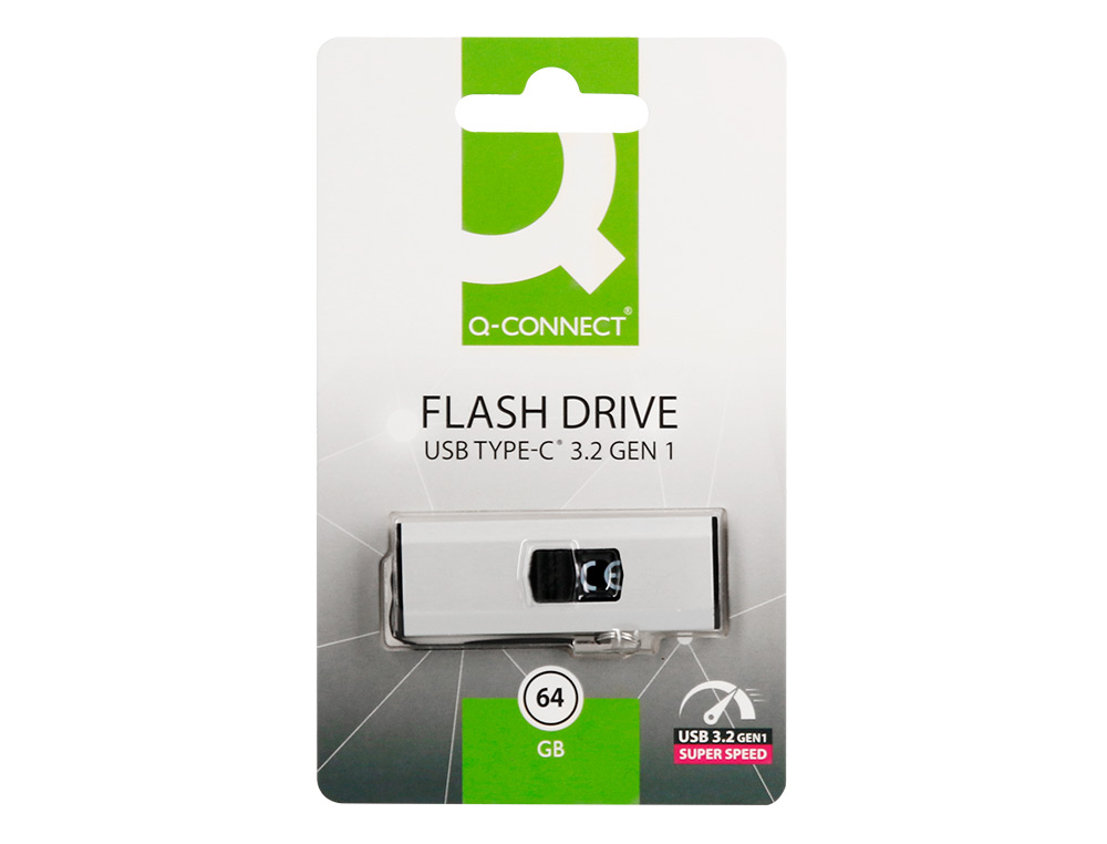 PEN DRIVE USB Q-CONNECT FLASH DRIVE 64 GB 3.2 TIPO C