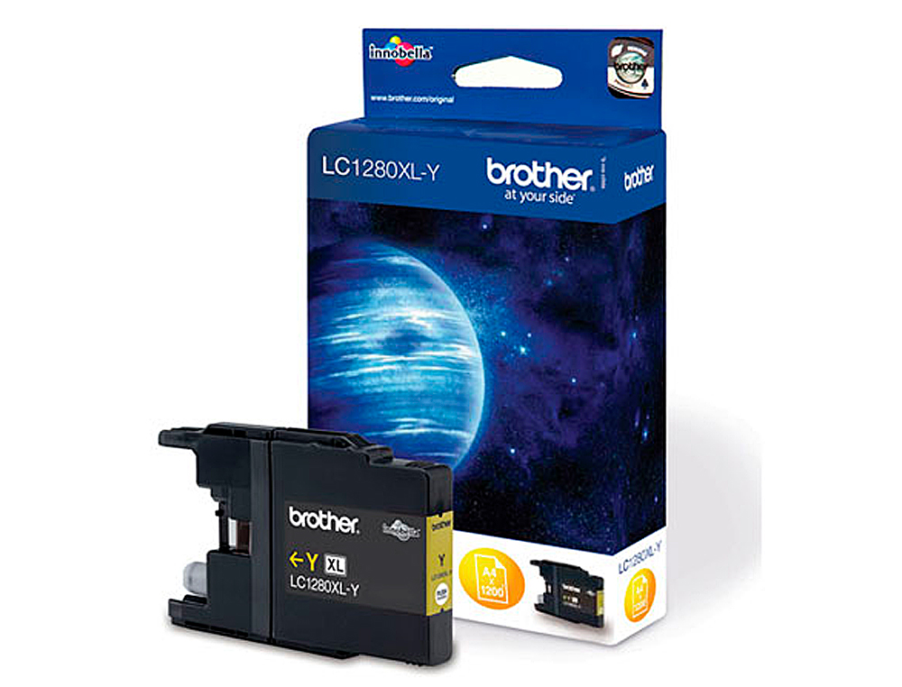 TINTEIRO BROTHER LC-1280XLE AMARELO -1,200PAG MFC-J6510DW MFC-J6710DW MFC-J6910DW