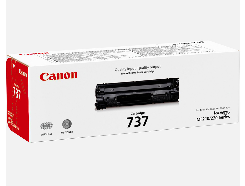 TONER CANON 737 PRETO LBP151DW / MF 211 / MF212W / MF216N / MF217W COR 2400 PAG