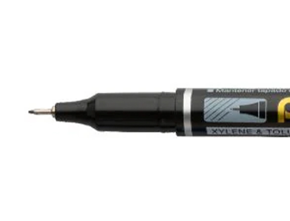 MARCADOR PENTEL PARA ACETATO RETROPROJECAO PERMANENTE NFS410 PONTA EXTRA FINA DE 0,64 MM COR PRETO