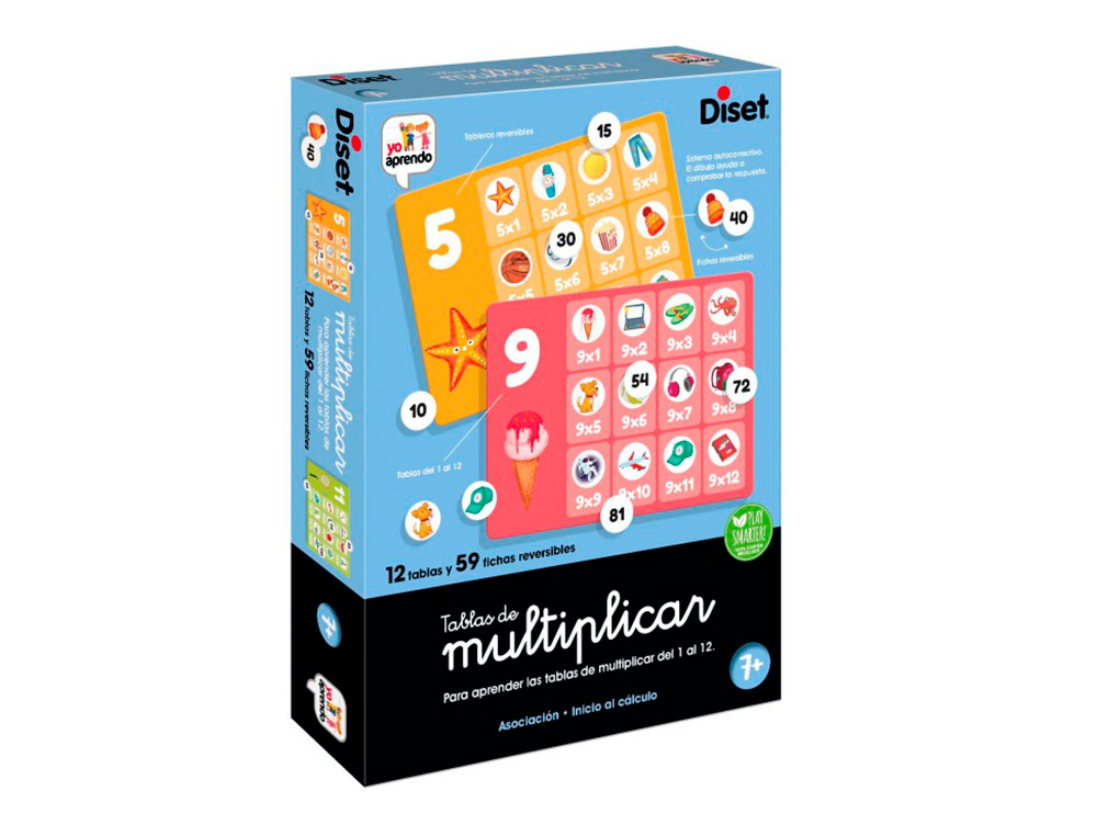 JOGO DISET DE MESA TABELAS DE MULTIPLICAR