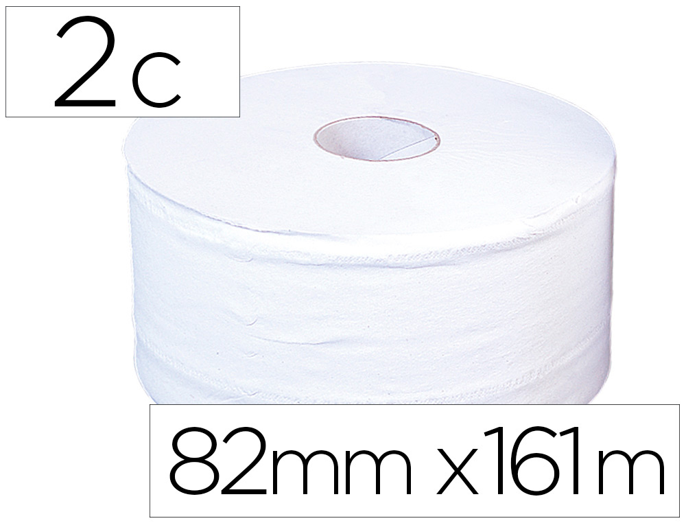 PAPEL HIGIENICO JUMBO 2 FOLHASBRANCO MANDRIL 60 MM PARA DISPENSADOR 325