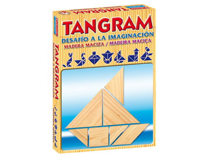JOGO DE MESA FALOMIR TANGRAM DE MADEIRA