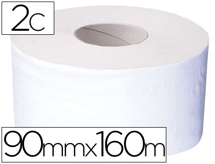 PAPEL HIGIENICO MINI JUMBO 2 FOLHAS 160 MT PARA DISPENSADOR T2