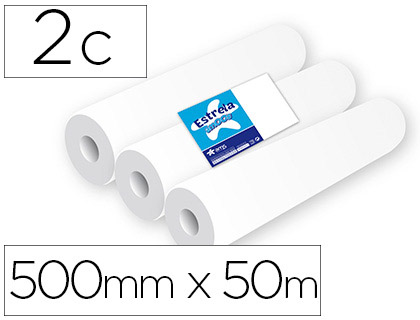 ROLO PAPEL PARA MACAS AMOOS 2 CAPAS 67 SERVICOS 500 MM X 50 M